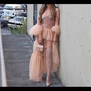 Sheer tulle dress CatwalkConnection